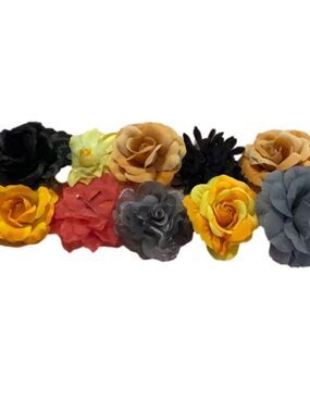Flowers Pin Clip Ponytail